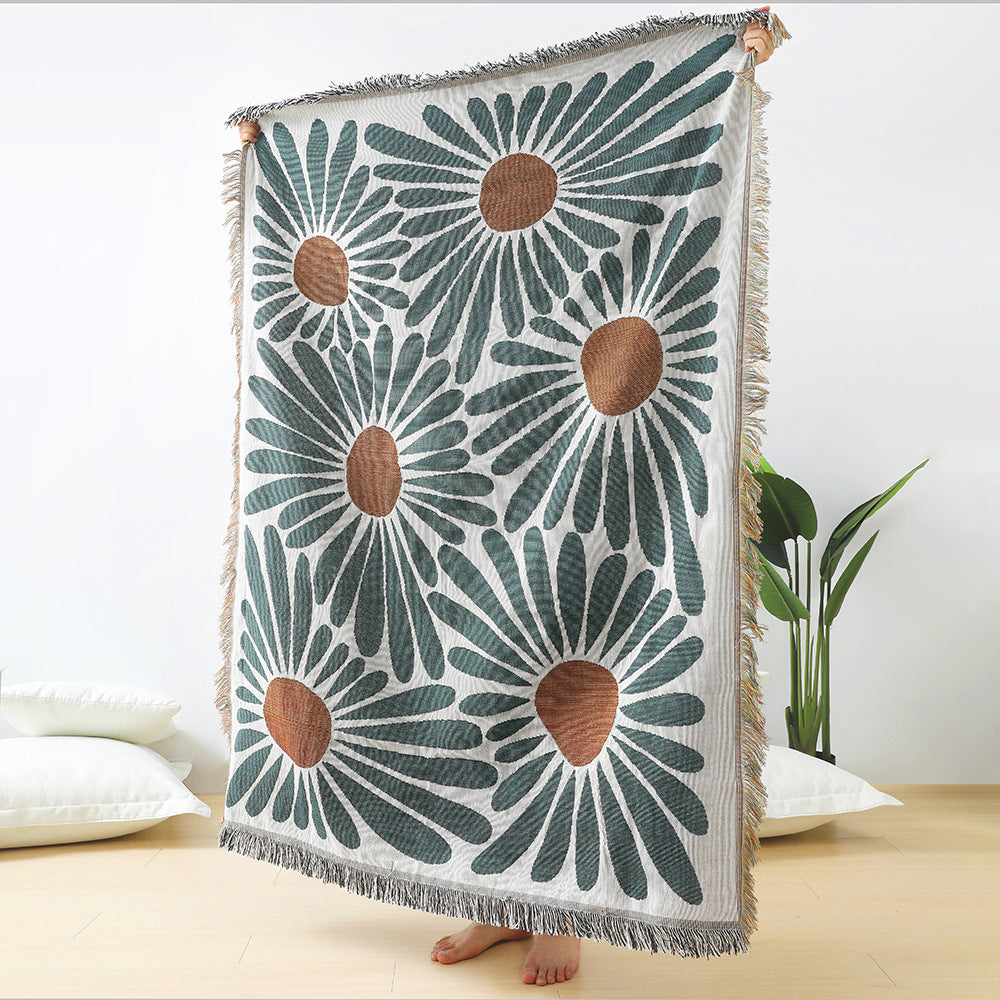 Home Decor Sofa Blanket - American Country Style