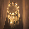 Lace Sunflower Dreamcatcher Home Decor with Feathers