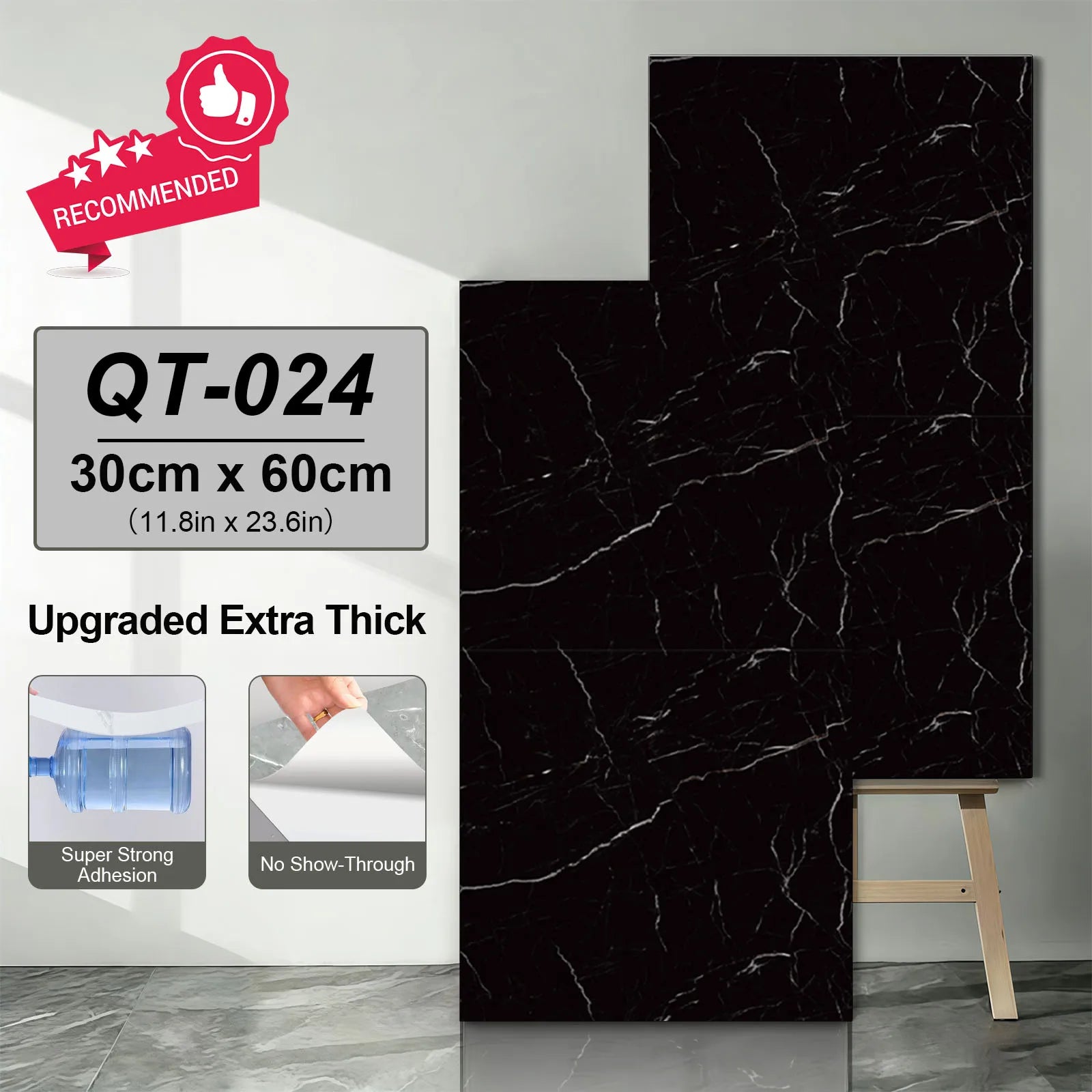 adhesive Marble Tiles Sticker Waterproof Floor, Kitchen, Bathroom