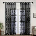 Lace Floral Transparent Curtain