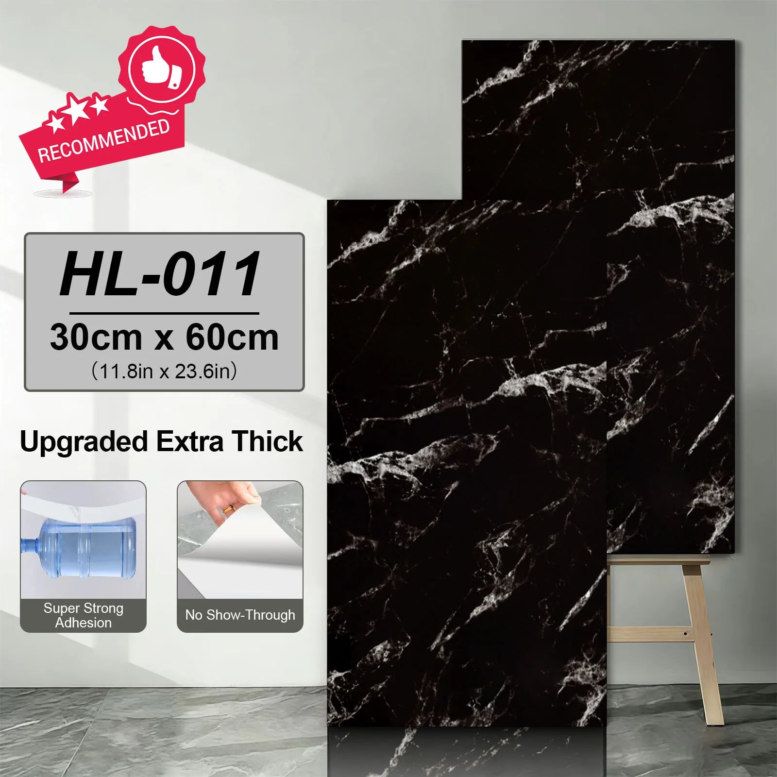 adhesive Marble Tiles Sticker Waterproof Floor, Kitchen, Bathroom