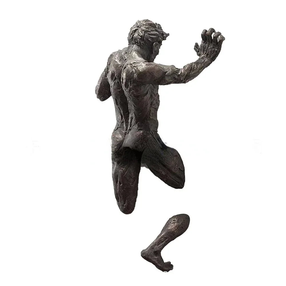 Wall Man Sculpture Resin Handicraft Pendant