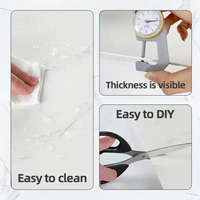 adhesive Marble Tiles Sticker Waterproof Floor, Kitchen, Bathroom