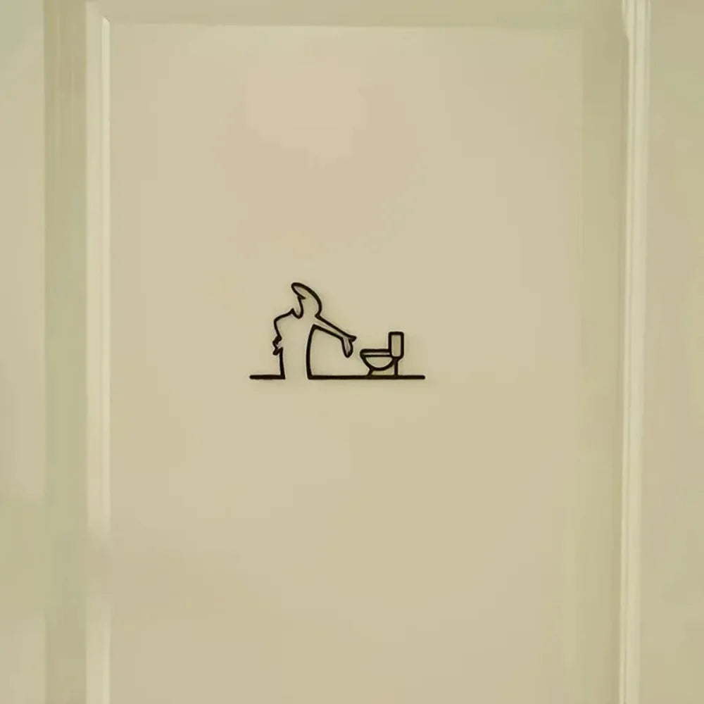 Flat Black Frame Modern Home Decor