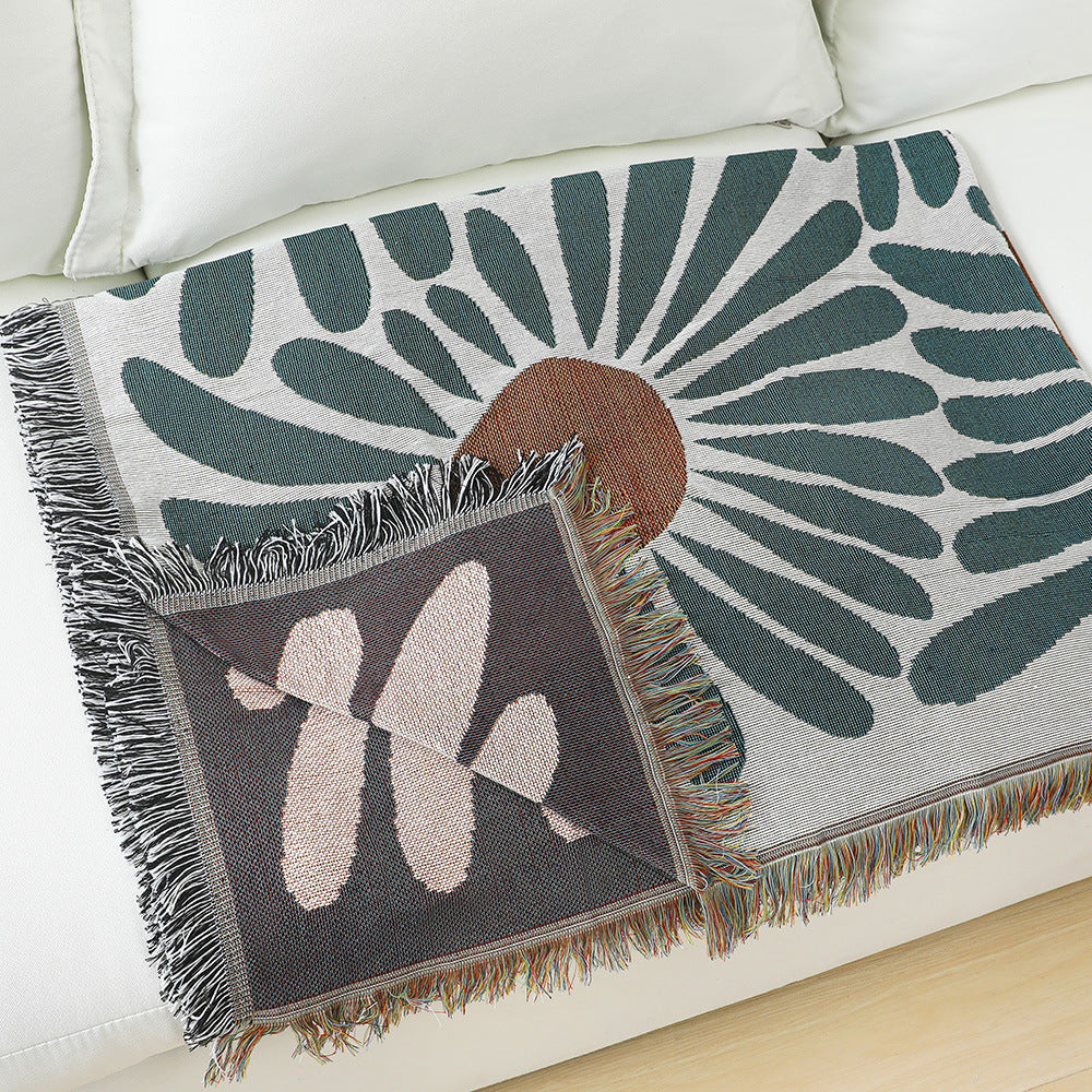 Home Decor Sofa Blanket - American Country Style