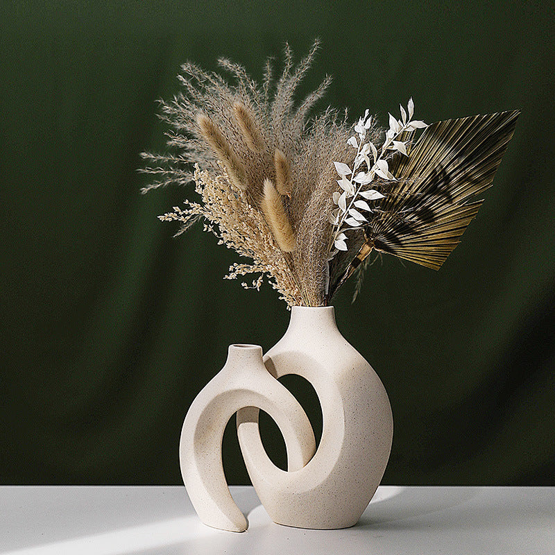 European Ceramic Vase Set - Minimalist Home Decor