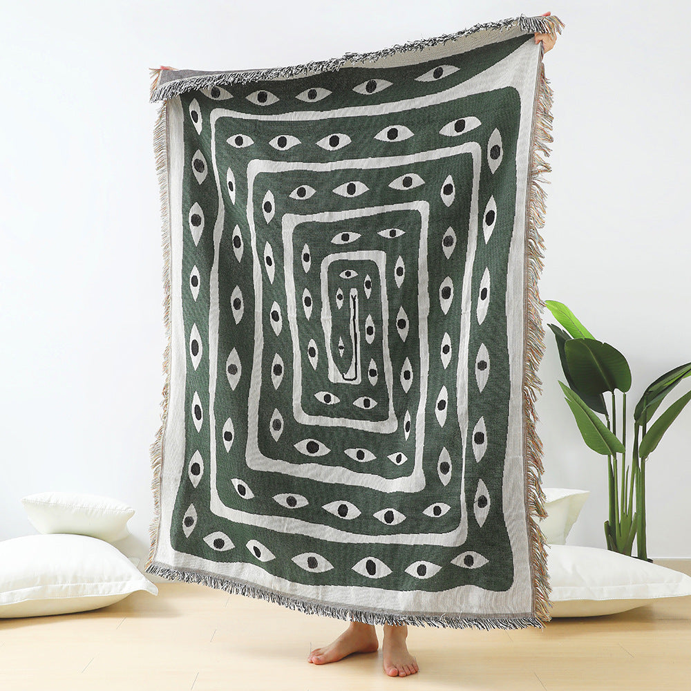 Home Decor Sofa Blanket - American Country Style