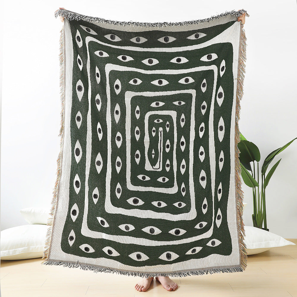 Home Decor Sofa Blanket - American Country Style
